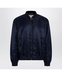Valentino - Shiny Zip-Up Bomber Jacket With Vlogo - Lyst