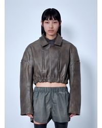 Rick Owens - Collared Mac Bomber Jacket - Lyst