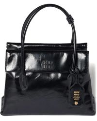 Miu Miu - Solitaire Shiny Leather Bag - Lyst