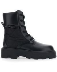 Moncler - 'Aurea' Ankle Boots With Slip-On Design And Logo Lettering On The Side - Lyst
