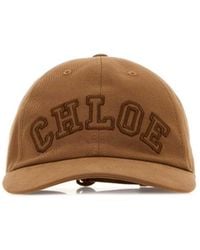 Chloé - Camel Twill Baseball Cap - Lyst
