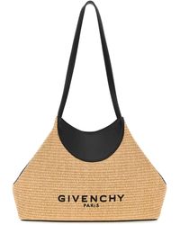 Givenchy - Raffia Small Facet Shoulder Bag - Lyst