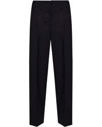 Ami Paris - Virgin Wool Double-Pleat Trousers - Lyst