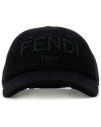 Fendi - Wool Blend Baseball Cap - Lyst