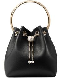 Jimmy Choo - Bon Bon Leather Bucket Bag - Lyst