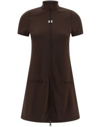 Courreges - 'Interlock Tracksuit Mini' Dress - Lyst