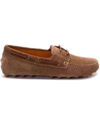 Tod's - Light Walnut Leather Driving Moccasin Made - Lyst
