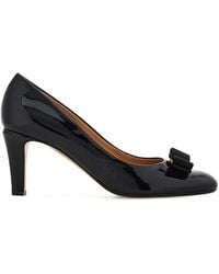 Ferragamo - Carla 70 Naplak Vara Bow Pump - Lyst