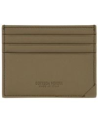 Bottega Veneta - Card Holder "Woven Stamp" - Lyst