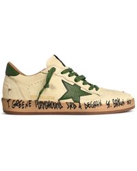 Golden Goose - 'Ball-Star' Nappa Leather Sneakers With Star And Heel - Lyst