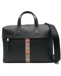 Paul Smith - Signature Stripe Leather Briefcase - Lyst
