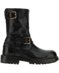 Dolce & Gabbana - Leather Bernini Boots - Lyst