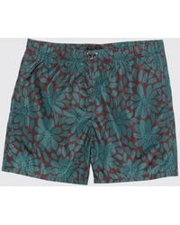 Prada - Printed Polyamide Swimsuit - Lyst