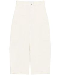 Givenchy - Cotton And Wool Cocoon Cropped Cargo Pants - Lyst