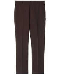 Burberry - Cotton Twill Slim Chinos - Lyst