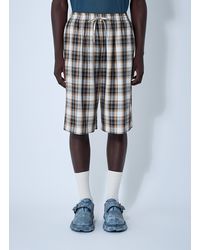 Acne Studios - Check Shorts - Lyst