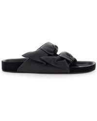 Isabel Marant - 'Lennyo' Slip-On Sandals With Bow Details - Lyst