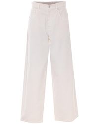 Brunello Cucinelli - Relaxed Denim Trousers Dyed With A Monile - Lyst