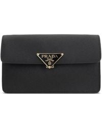 Prada - Saffiano Mini Crossbody Bag - Lyst