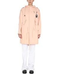 Raf Simons - Photograph-Print Hooded Coat - Lyst