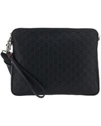 Gucci - 'Emblem' Shoulder Bag With Adjustable And Removable Shoulder Strap And All-Over Embossed Gg Motif - Lyst