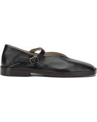 Lemaire - Mary Jane Leather Ballet Flats - Lyst