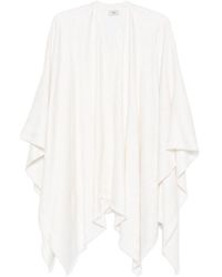 Fendi - Ff Wool And Silk Poncho - Lyst