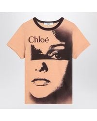 Chloé - Chloã Tender T-Shirt With Printed Logo - Lyst