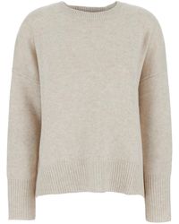 Lisa Yang - 'Mila' Sweater With Dropped Shoulders And Ribbed Trims - Lyst