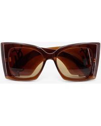 Saint Laurent - Blaze Crystal Acetate Sunglasses - Lyst