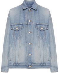 Balenciaga - Regular Fit Denim Jacket - Lyst