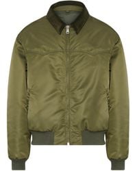 Maison Margiela - Bomber Jacket With Velvet And Corduroy Collar - Lyst