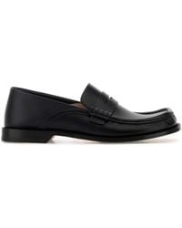 Loewe - Leather Campo Flap Loafers - Lyst