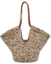 Zimmermann - Goldentime Medium Rafia Tote - Lyst