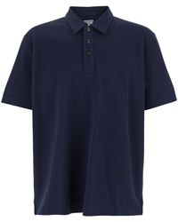 Bottega Veneta - Polo With Classic Collar And Embroidered Logo On The Front - Lyst