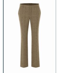 Saint Laurent - Flared Houndstooth And Prince Of Wales Pants - Lyst