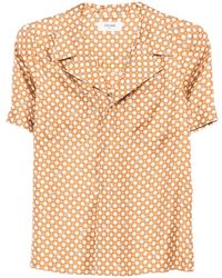 Celine - Printed Silk Shirt - Lyst