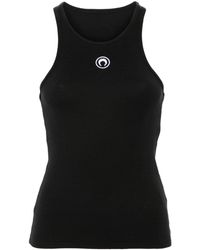 Marine Serre - Moon Logo Cotton Top - Lyst