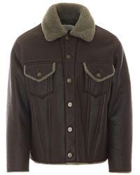 Maison Margiela - Waxed Shearling Jacket - Lyst