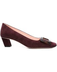 Roger Vivier - Belle Vivier Turtle Leather Pumps - Lyst