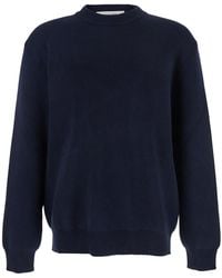 Golden Goose - Ribbed Sweater With Logo Lettering On The Back - Lyst