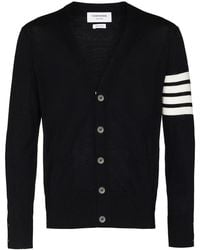 Thom Browne - 4Bar Wool Cardigan - Lyst