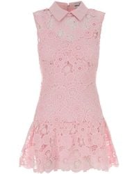 Self-Portrait - Self Portrait Lace Mini Dress - Lyst
