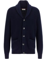 Brunello Cucinelli - Malfilé Cotton Cardigan - Lyst