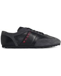 Marni - 'Softy Soccer' And Leather Sneakers - Lyst