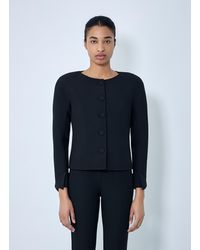 Chloé - Chloé Collarless Fitted Jacket - Lyst