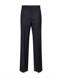 Isabel Marant - Marant Etoile Dark Anthracite Check Virgin Wool Noanda Trousers - Lyst