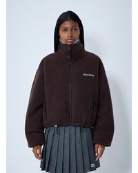 Miu Miu - Zip-Up Fleece Jacket - Lyst