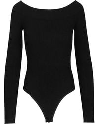 Alaïa - Alaã¯A Ribbed Knit Bodysuit - Lyst