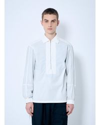 Dries Van Noten - Cotton Zip-Up Shirt - Lyst